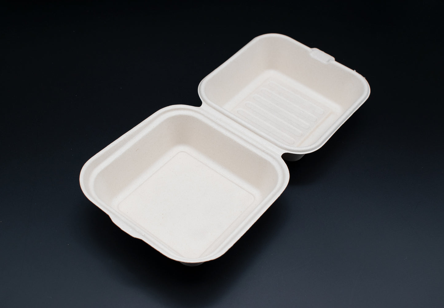Burgerbox aus Zuckerrohr / ungeteilt / in 3 Größe