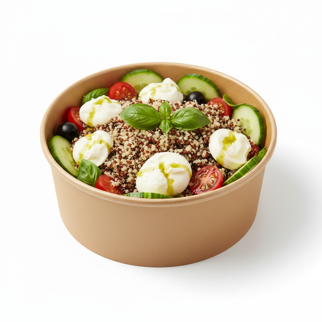 Schüssel / Bowl aus Kraftpapier ohne Deckel – 4 Füllmengen